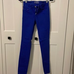 Guess Royal blue jeans size 27